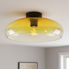 Modern flush ceiling light amber, Arif