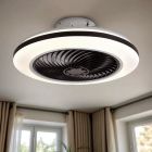 Modern ceiling fan black, Gonda, 40W, 3000K LED, with remote control