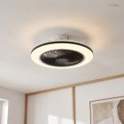 Modern ceiling fan black, Hale, 40W, 3000K LED, with remote control