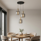 Modern pendant light grey, Keanu