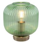 Retro table lamp green, Charlois, with switch