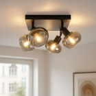 Design ceiling spotlight black, Skip