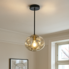 Design pendant light amber, Evita
