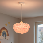Fabric pendant light pink, Suzie