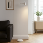 Modern floor lamp white, Carlos, with switch