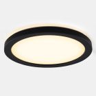 Plastic bathroom ceiling light black, Shivani, 8W, 3000K LED, IP44