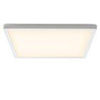 Plastic flush ceiling light white, Shona, 18W, 3000K LED, 3-step dimmable
