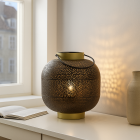 Modern table lamp gold, Sivar, with switch