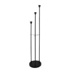 Aluminium floor lamp without shade black, Rika