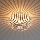 Industrial flush ceiling light white, Lieve