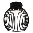 Industrial bathroom ceiling light black, Wiro, IP44