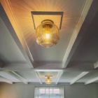 Retro ceiling light amber, Charlois