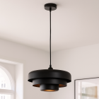 Modern pendant light black, Meredith