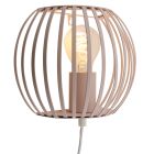 Industrial wall light beige, Lieve, with switch