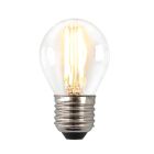 Dimmable Olucia E27 LED filament bulb Melchis, P45, 4W, 2700K