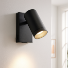 Modern wall spotlight black, Nadi, with switch