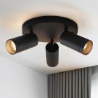 Modern ceiling spotlight black, Nadi