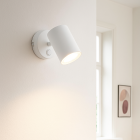 Modern wall spotlight white, Elena, with switch