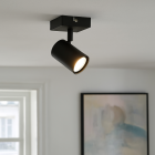 Modern ceiling spotlight black, Elena