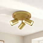 Modern ceiling spotlight brass, Elena