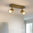 Modern bathroom ceiling light brass, Ciara, IP44