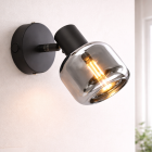 Modern wall spotlight black, Craig, with switch