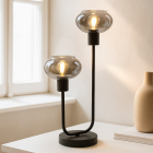Design table lamp grey, Skip, with switch