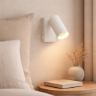 Modern wall spotlight white, Nadi, with switch