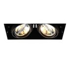 Modern trimless recessed downlight black, Joost