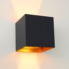 Modern up down wall light black, Dion, IP65