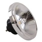 Dimmable Olucia GU10 (AR111) dim to warm LED bulb Clint, black, 6W, dim to warm