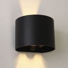 Up down wall light black, Dion, 6W, 2700K LED, IP54, motion sensor