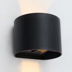 Modern up down wall light black, Dion, IP65