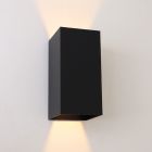 Modern outdoor wall light with dusk to dawn sensor black, Dion, 6W, 2700K LED, IP54