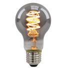 Dimmable E27 LED bulb, Tuelo, A60, 4w, smoke glass, 2200K