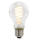 Dimmable E27 LED bulb, Tuelo, A60, 4w, transparent glass, 2700k