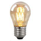 Dimmable Olucia E27 LED filament bulb Tuelo, amber, 4W, 2200K