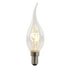 Dimmable Olucia E14 LED candle bulb Tuelo, 2W, 2700K