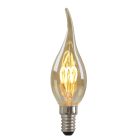 Dimmable Olucia E14 LED candle bulb Tuelo, amber, 2W, 2200K