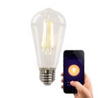 Olucia smart LED bulb E27 Deco, 5W, dim to warm