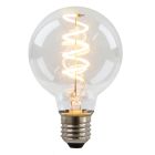 Dimmable Olucia E27 LED filament bulb Tuelo, G80, 4W, 2700K