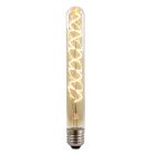 Dimmable Olucia E27 LED tubular bulb Damien, amber, 4W, 2200K