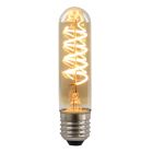 Dimmable Olucia E27 LED tubular bulb Damien, amber, 4W, 2200K
