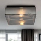 Design flush ceiling light grey, Byron