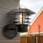 Stainless Steel outdoor wall light with dusk to dawn sensor green, Felice, IP44