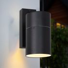 Modern outdoor light black, Pedro, IP44