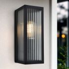 Modern outdoor light black, Senne, IP44