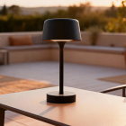 Modern outdoor table lamp black, Emily, 3W, 3000K LED, IP44, 3-step dimmable