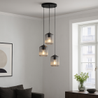 Retro pendant light transparent, Jisca