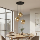 Design pendant light amber, Nalini